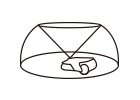 Matymo kampas 360° × 59°