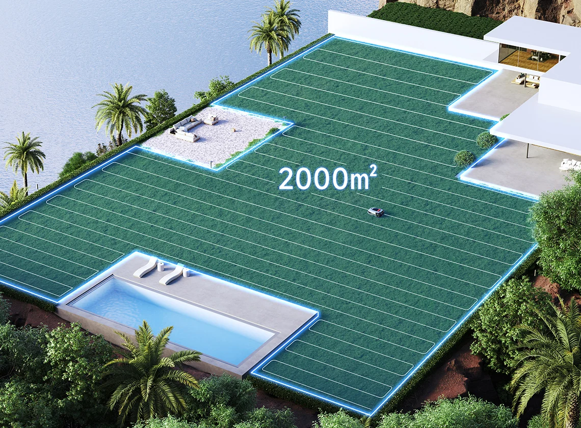 DREAME A1 Pro kiemo žemėlapis iki 2 000 m²
