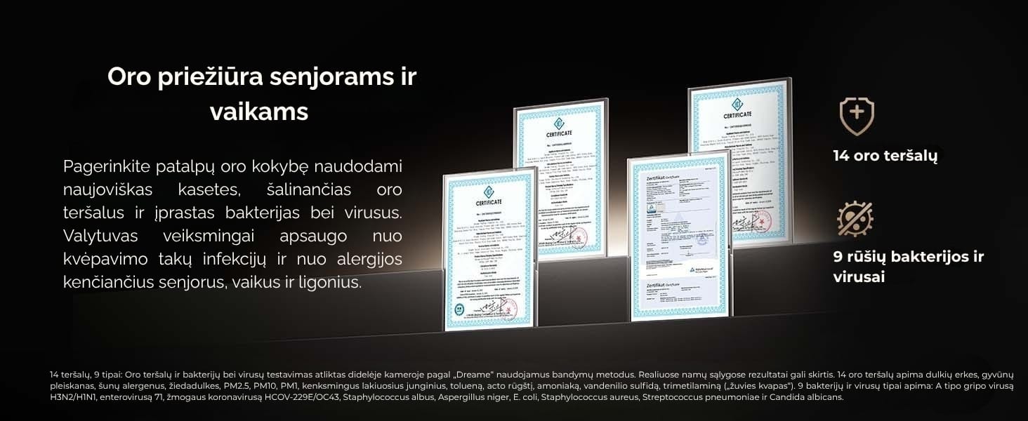 Oro valytuvas “Dreame AirPursue™ PM10 | Techzona: autorizuotas Dreame Technologies partneris