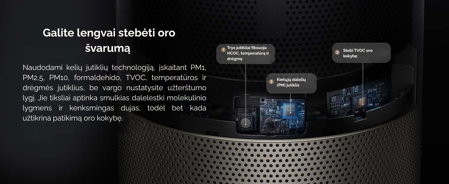 Oro valytuvas “Dreame AirPursue™ PM10 | Techzona: autorizuotas Dreame Technologies partneris