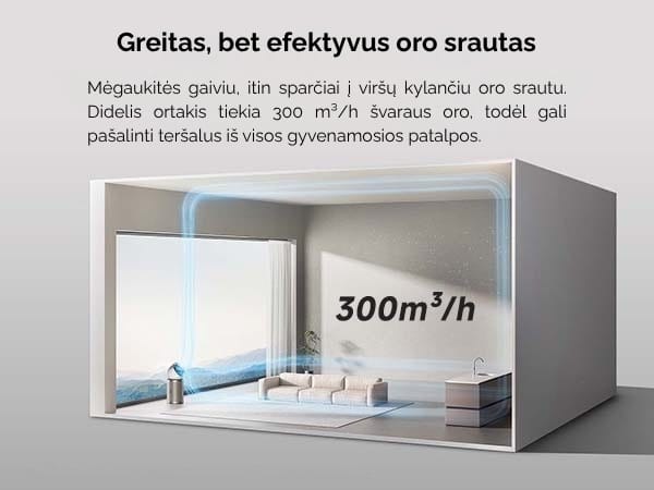 Oro valytuvas “Dreame AirPursue™ PM10 | Techzona: autorizuotas Dreame Technologies partneris