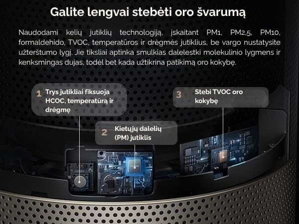 Oro valytuvas “Dreame AirPursue™ PM10 | Techzona: autorizuotas Dreame Technologies partneris