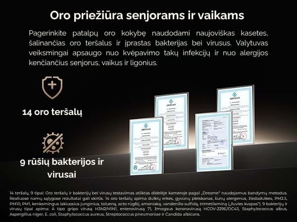 Oro valytuvas “Dreame AirPursue™ PM10 | Techzona: autorizuotas Dreame Technologies partneris