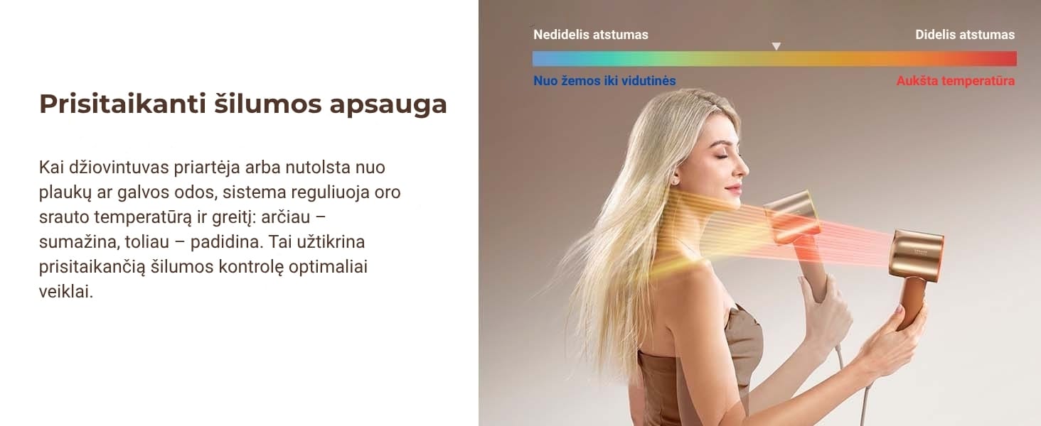 Dreame Miracle Pro plaukų džiovintuvas | Techzona: autorizuotas Dreame Technologies partneris