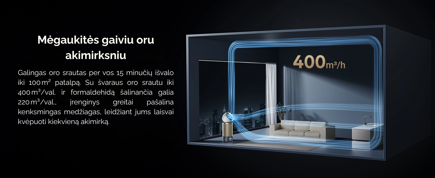 Oro valytuvas “Dreame AirPursue™ PM30 | Techzona: autorizuotas Dreame Technologies partneris