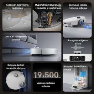 Dreame L50 Pro Ultra - siurblys robotas | Techzona: autorizuotas Dreame Technologies partneris