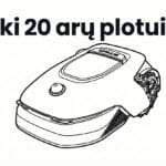 iki 2000 m² (20 a.) / 5Ah baterija
