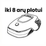 iki 800 m² (8 a.) / 4Ah baterija