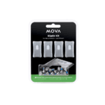 MOVA vejapjovių pakaitiniai peiliukai su varžtais (12 vnt./4 kompl.)