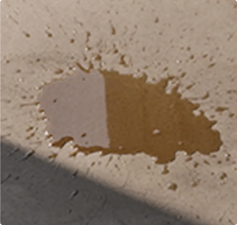 Išlietas skystis ant grindų