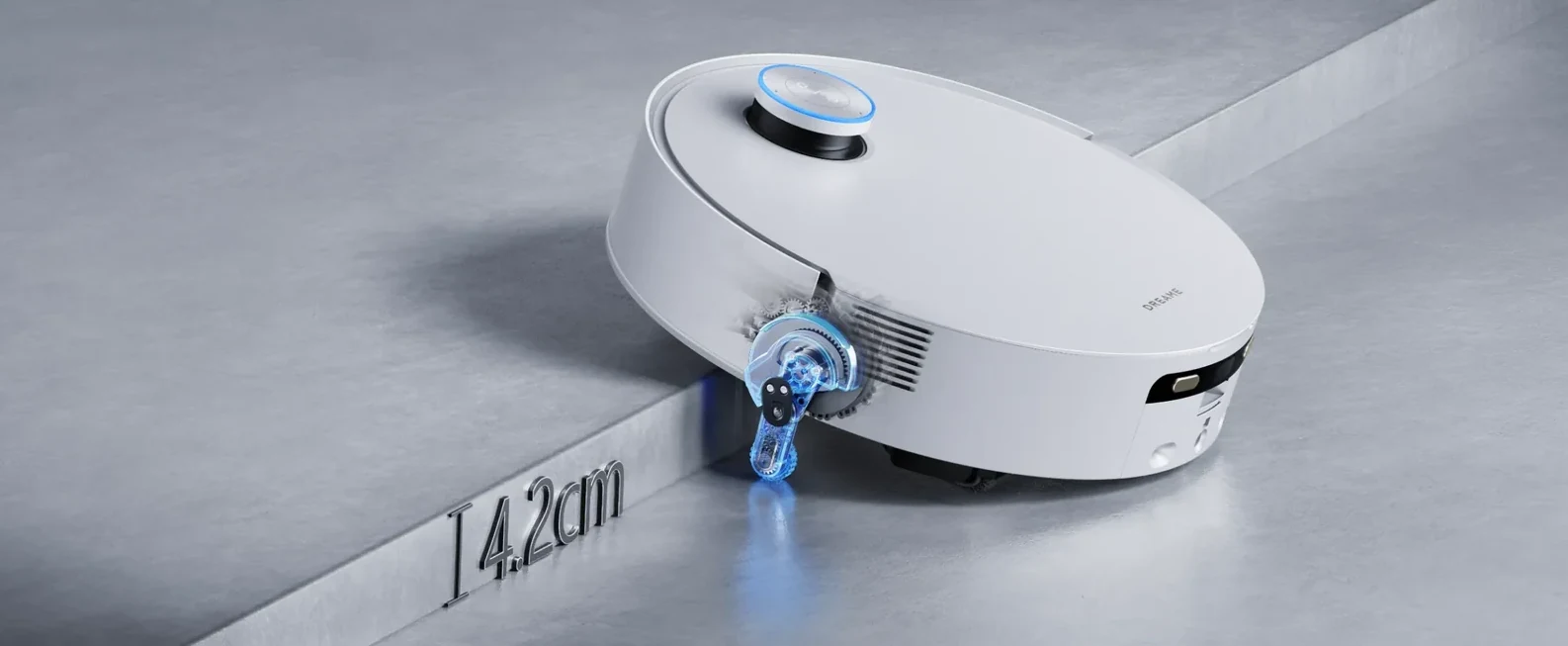 Robotas ištraukia kojeles ir perlipa dvigubą slenkstį