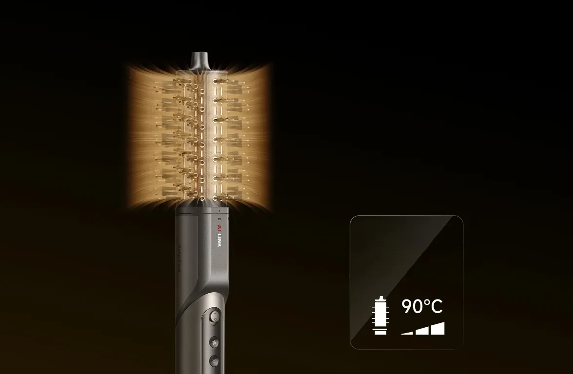 Ovalaus šepečio režimas, 90 °C