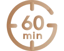 60 min. (tylus režimas)