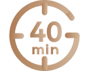 40 min. (išmanusis režimas)