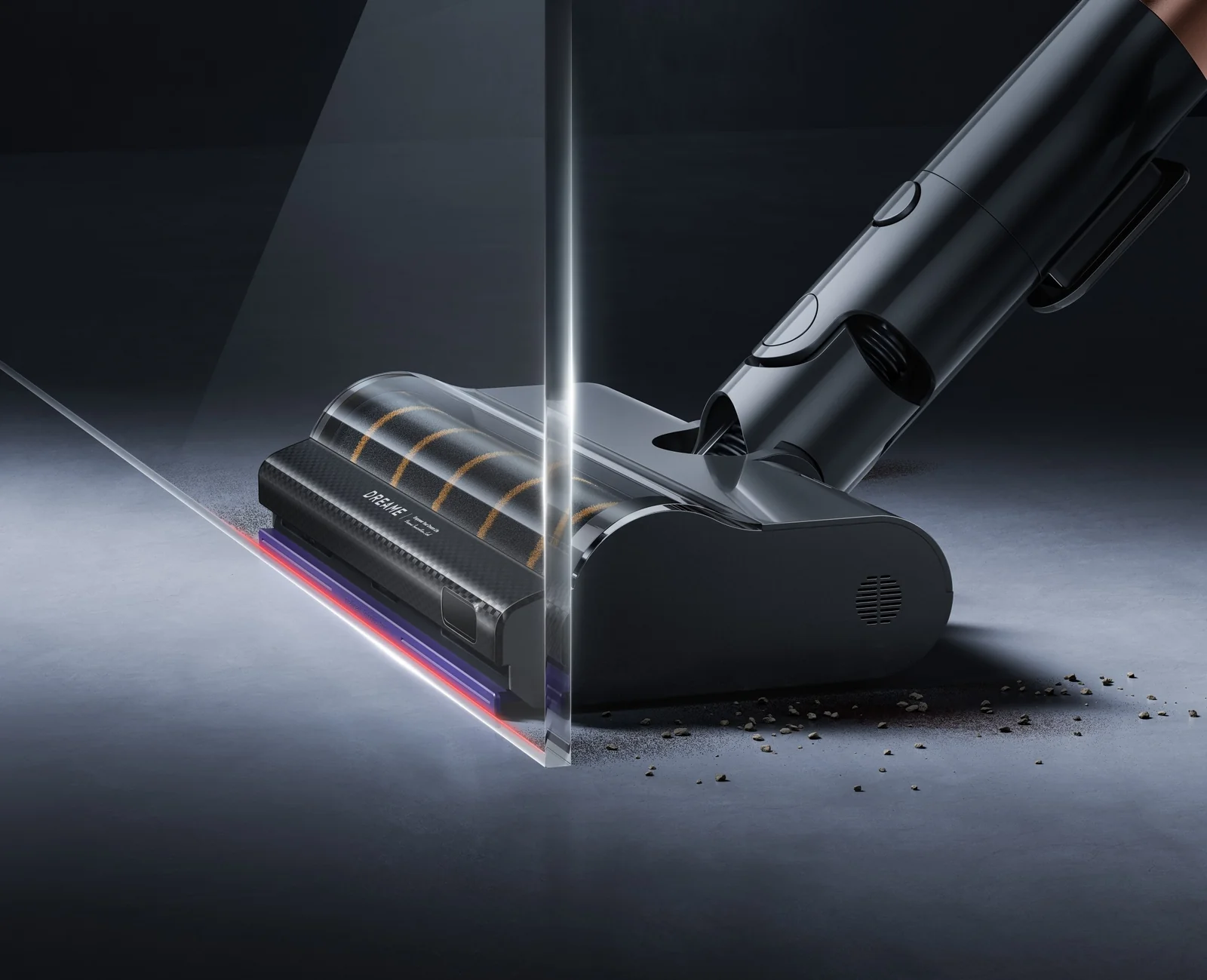 DREAME V30 Essential šepečio jutiklis prie grindjuostės