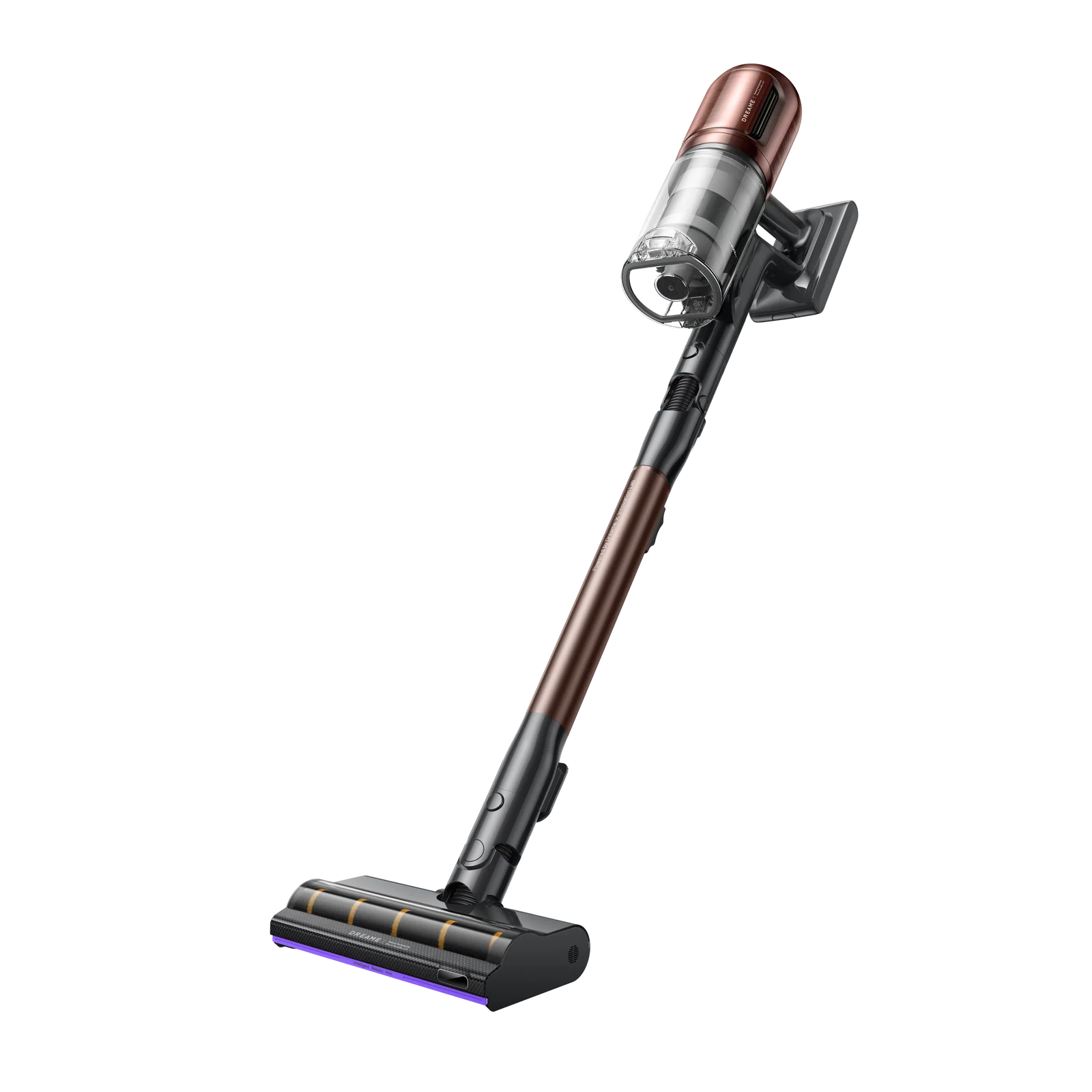 DREAME V30 Essential šepetys su violetine šviesa