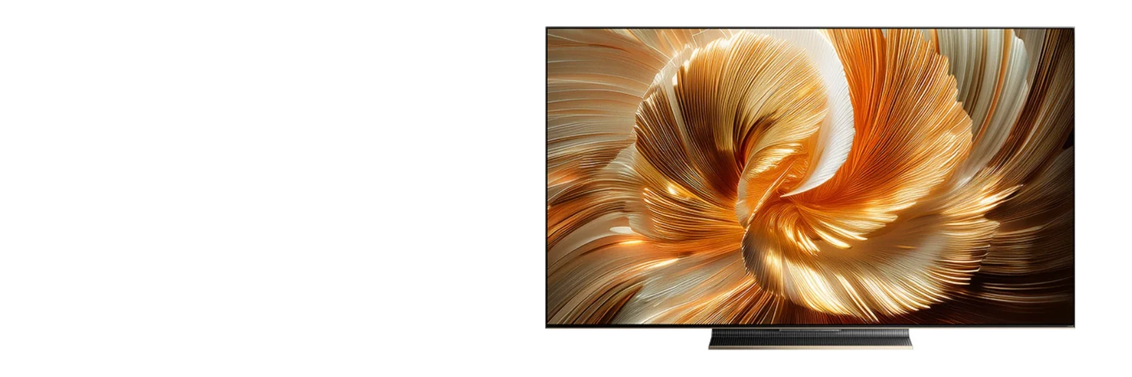 DREAME Aura Mini LED S100 televizorius, ekrane spalvotas abstraktus vaizdas