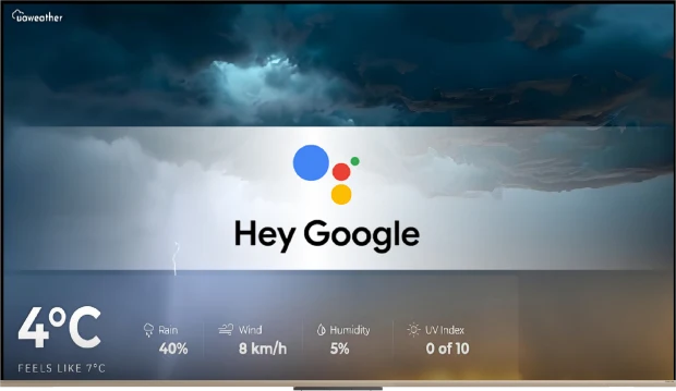 DREAME Vivid QLED Q100 rodo kalnų vaizdą ramiojo ekrano režimu