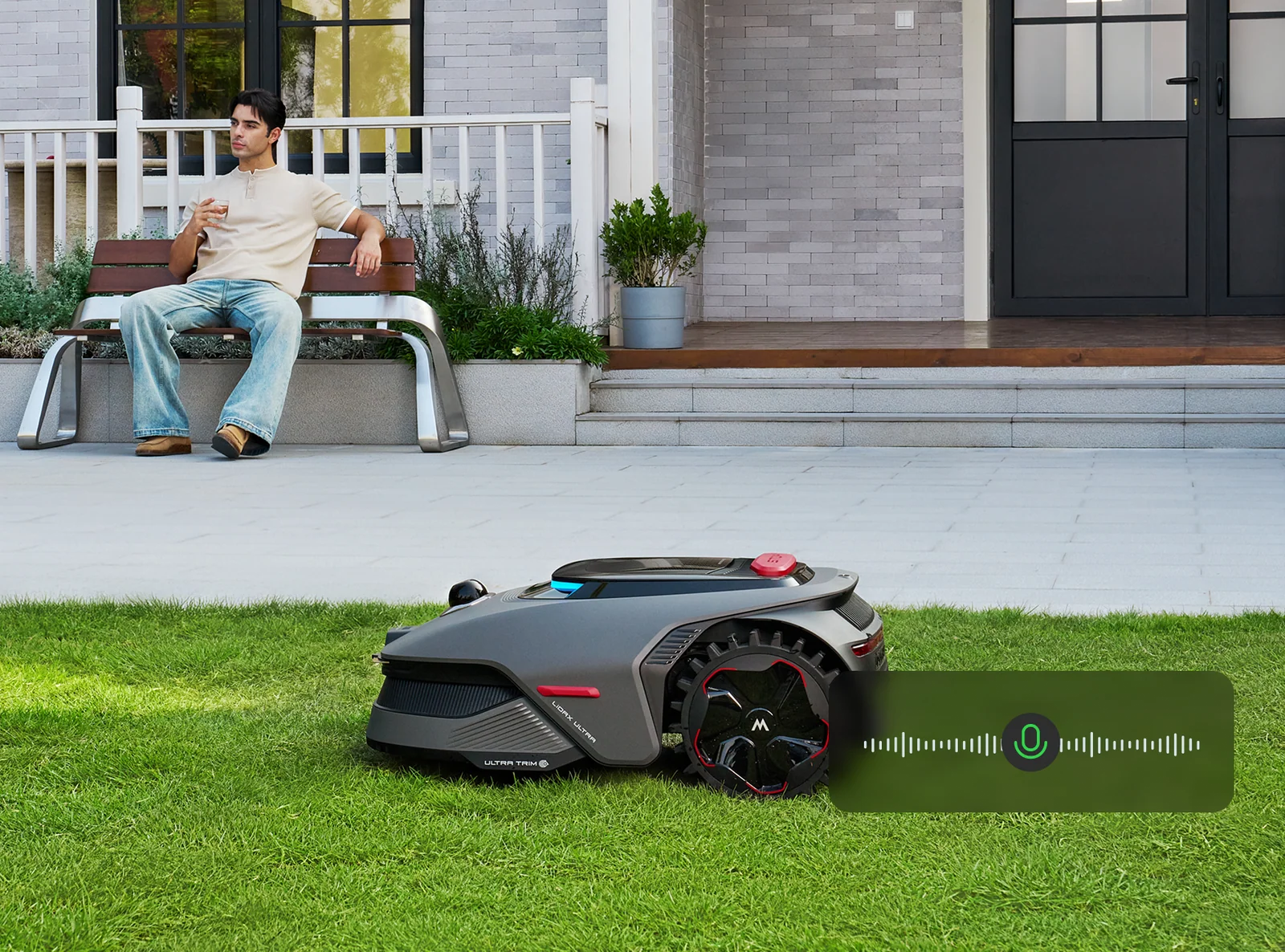 Kalbėjimas per vejos robotą
