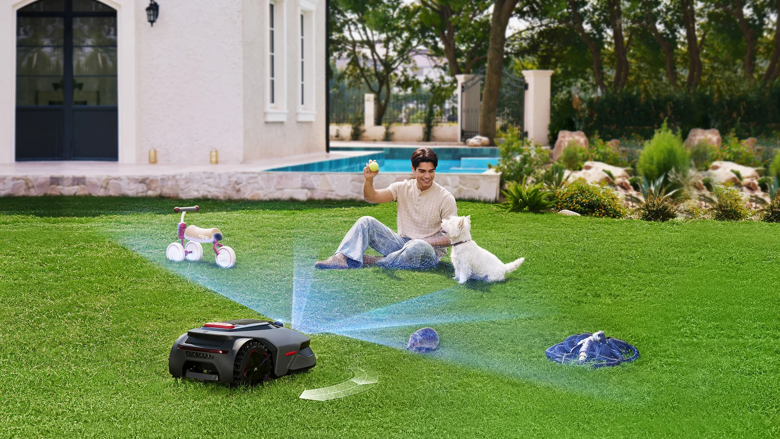 Vejos robotas atpažįsta žmogų, šunį ir žaislus