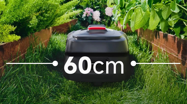 Robotas pravažiuoja 60 cm praėjimą