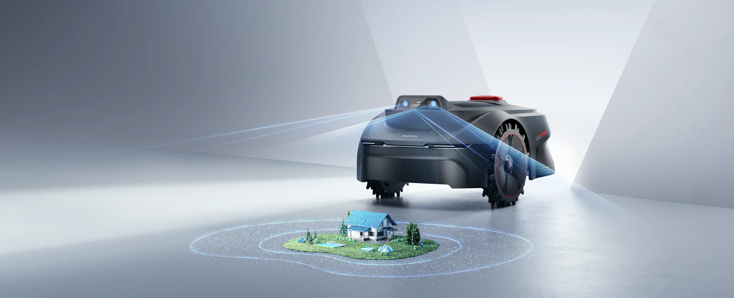 MOVA ViAX 300 vejos robotas su dviem DI kameromis
