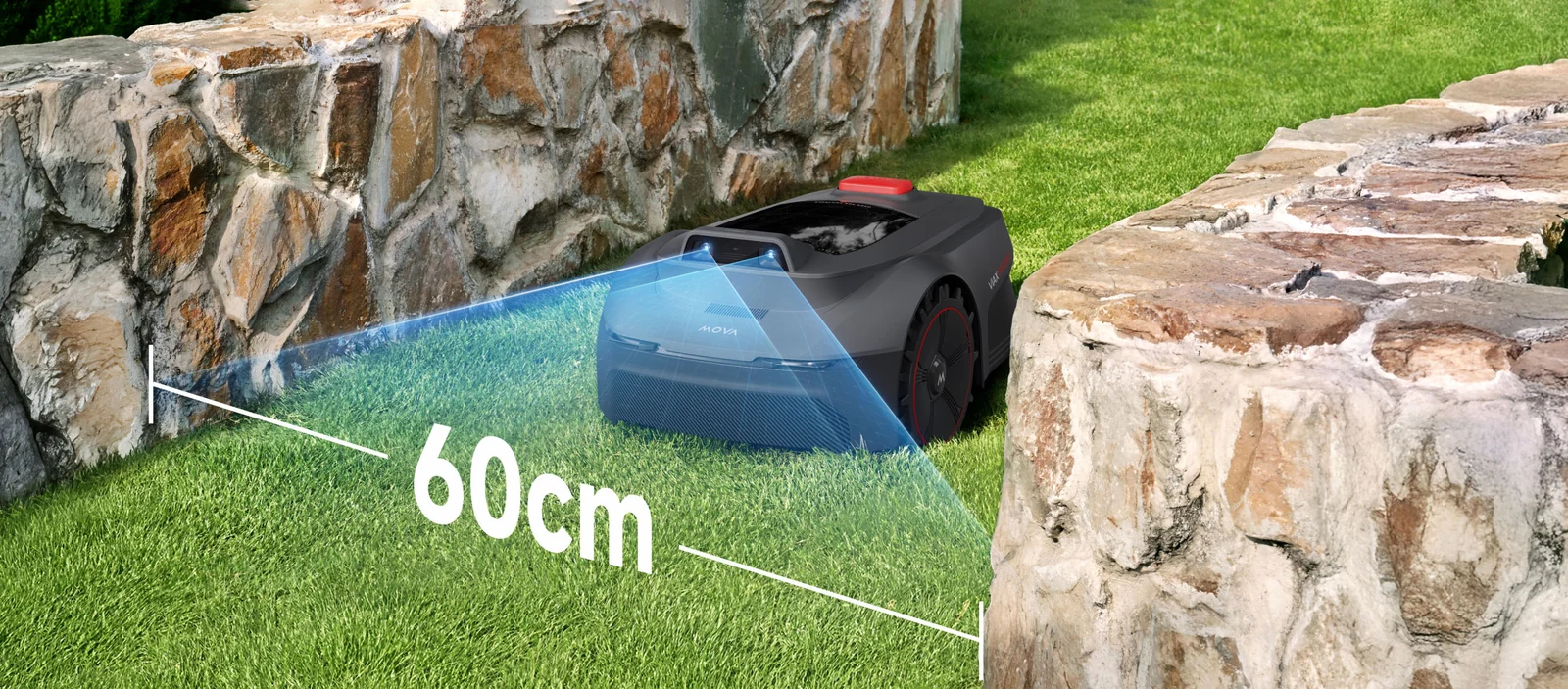 Robotas pravažiuoja 60 cm praėjimą