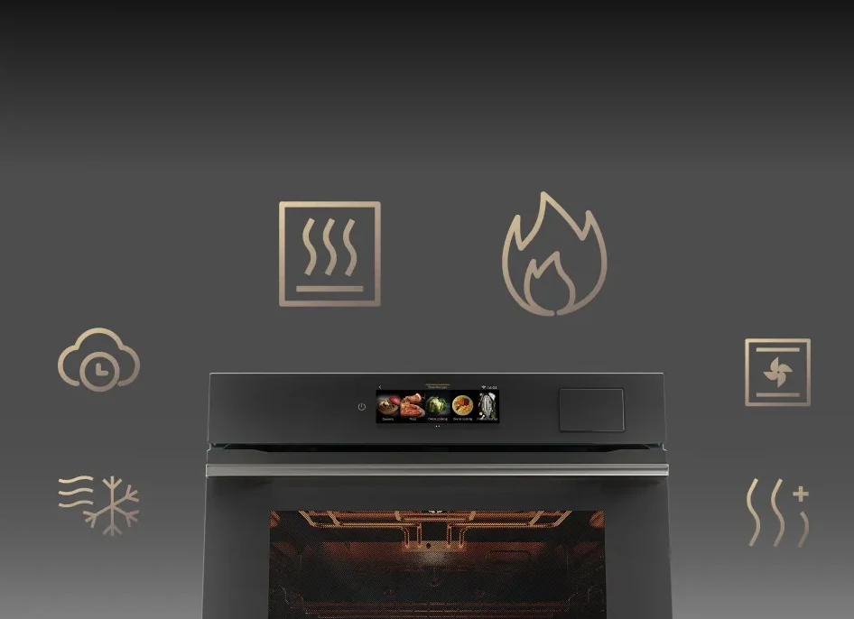 DREAME OZ60 Pro valdymo skydelis su gaminimo režimų piktogramomis