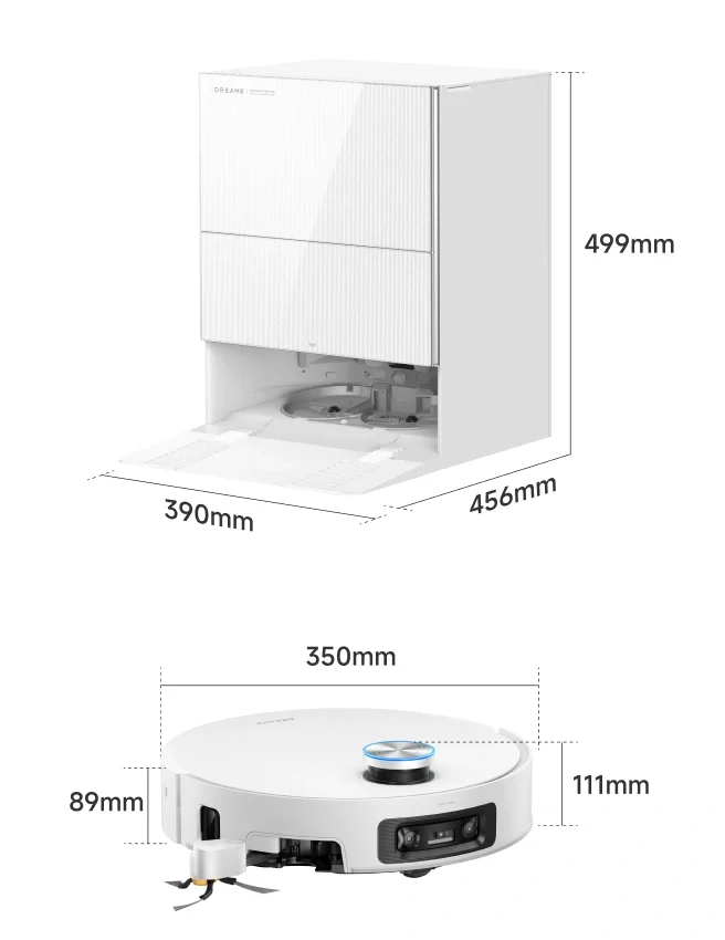 Roboto ir stotelės matmenys