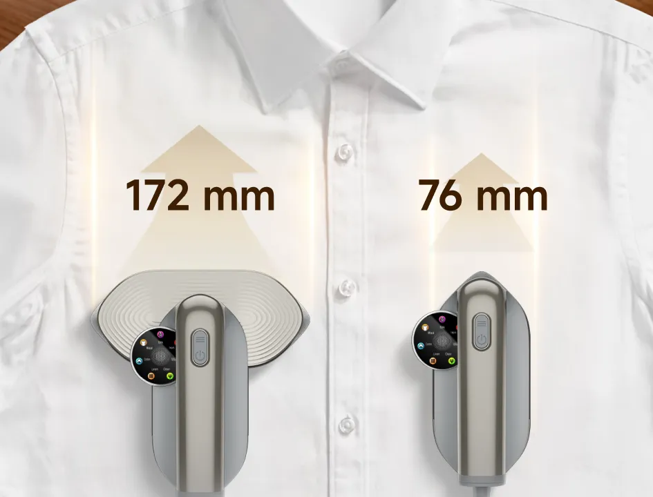 DREAME P7 lyginimo padas: 76 mm vertikaliai, 172 mm horizontaliai