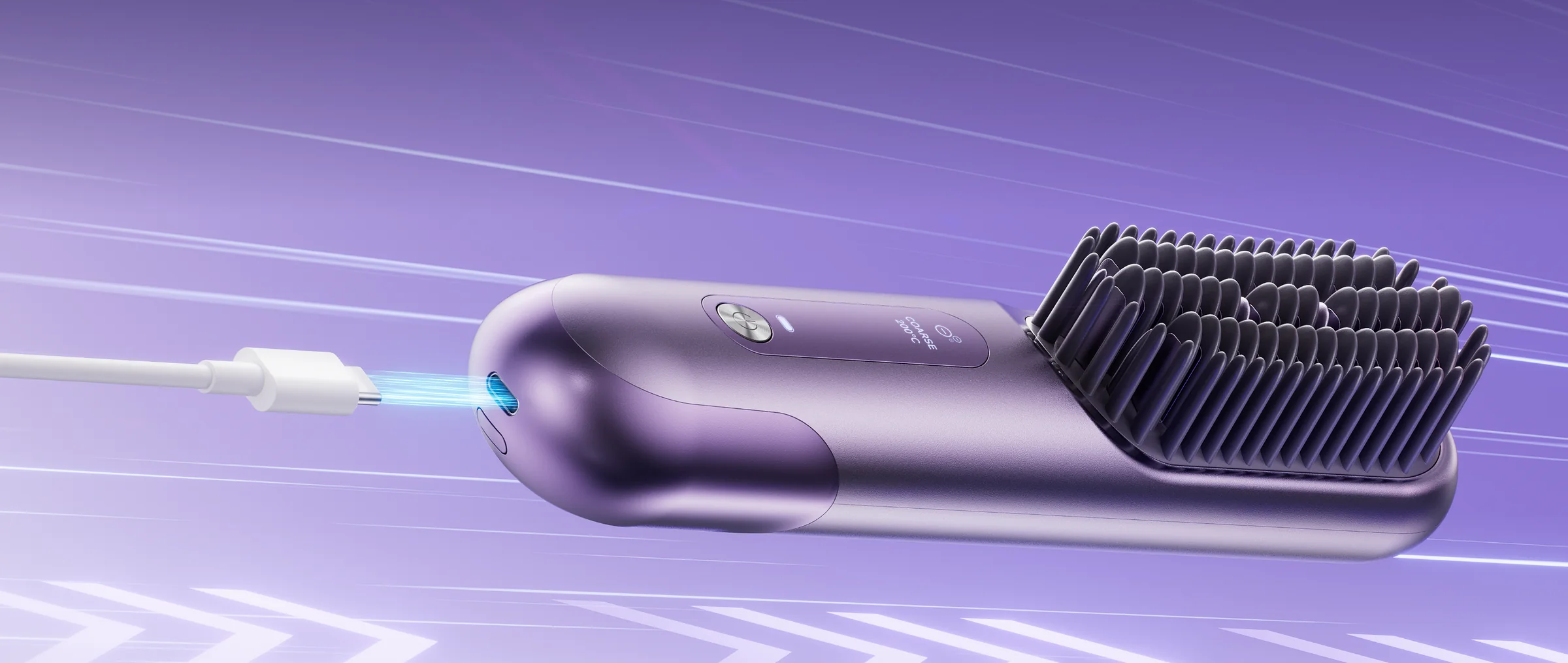 USB-C laidas įkrauna DREAME Sleek šepetį
