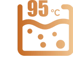 95 °C karštas plovimas