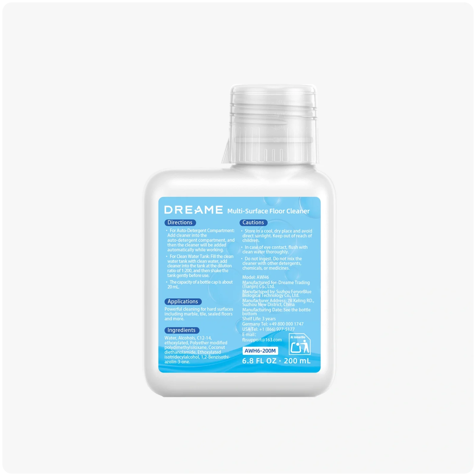 Grindų valymo priemonė, 200 ml (AWH6)