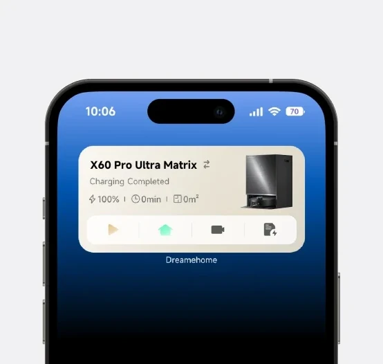 Valdikliai pagrindiniame telefono ekrane