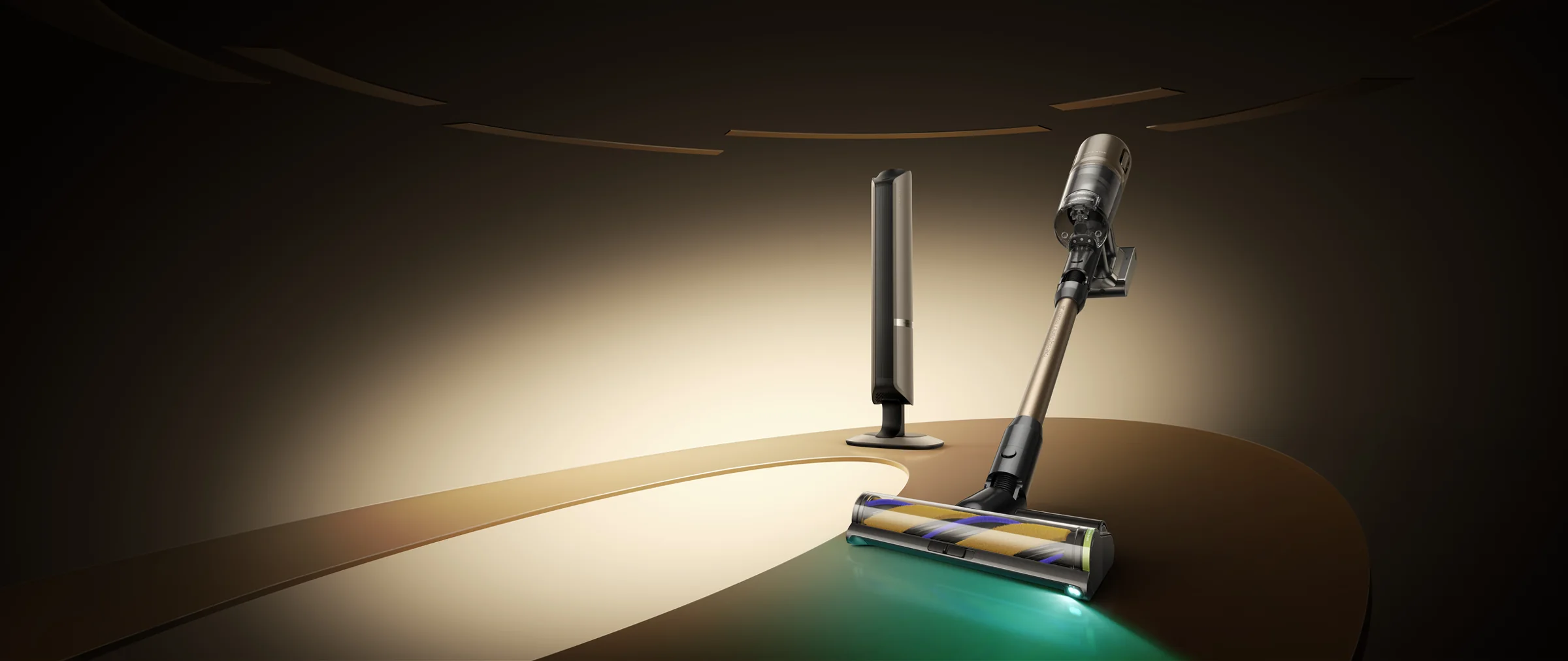 DREAME Z30 Slim Station siurblys ir stotelė šiltoje šviesoje